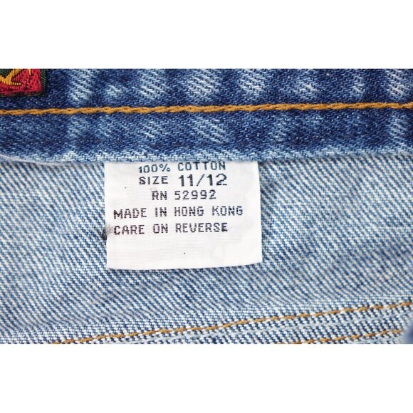 Vintage 80's Jordache Jeans Sz 11/12 High Rise Tapered Ankle Zipper Red Piping T - Picture 11 of 12